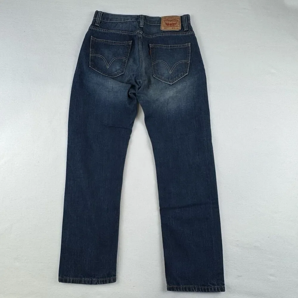 Levi's Men's 521 Slim Taper Dark Wash Denim Jeans Size 30x29
